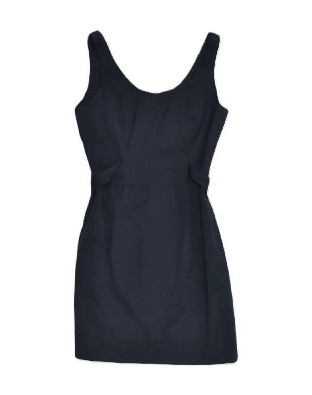 J. CREW Womens Sheath Dress US 2 XS  Navy Blue Cotton