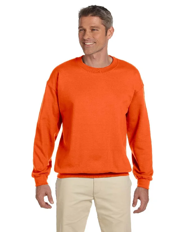 Jerzees SuperSweats 50/50 Crewneck Sweatshirt | Safety Orange Hoodie with Turtle Neck Cozy Winter Jerzees SuperSweats 50/50 Crewneck Sweatshirt | Safety Orange Hoodie with Turtle Neck Cozy Winter