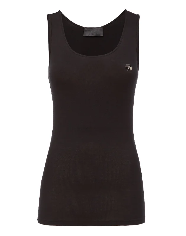 Tank top Basic one high neck tank