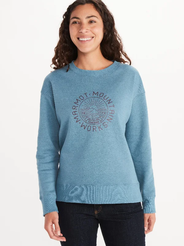 Wm's Mtn Works CN Sweatshirt Hoodie with Pocket Utility Practical