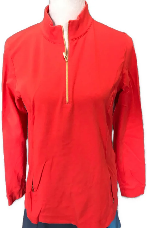 Fairway & Greene Women's Half Zip Golf Pullover MSp$115 Halter Neck Top