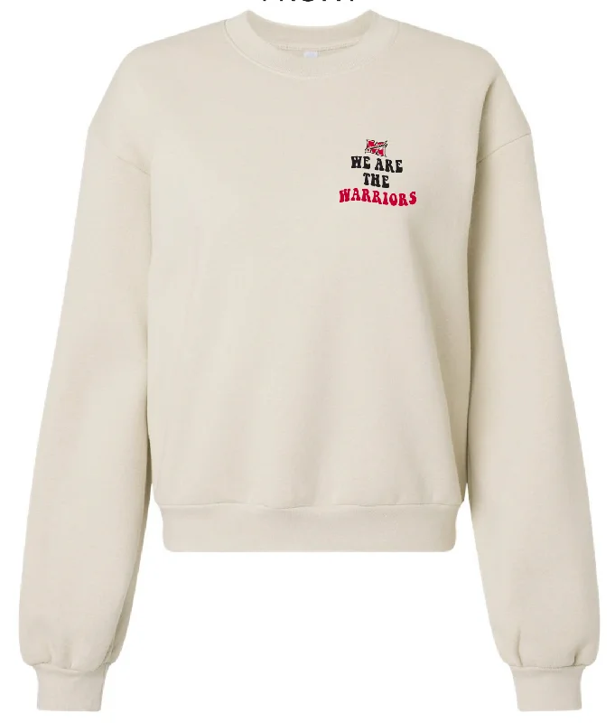 Ladies Wavy Groovy "We Are the Warrirors" Pullover Surplice Neck Pullover