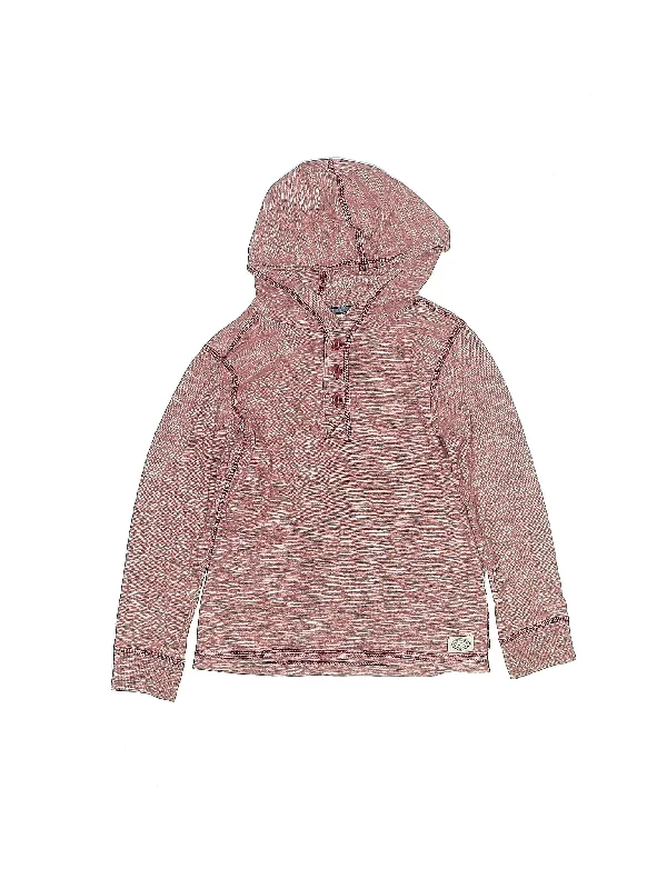 Pullover Hoodie Polo Neck Sweater