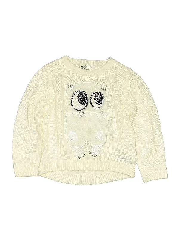 Pullover Sweater Peter Pan Collar
