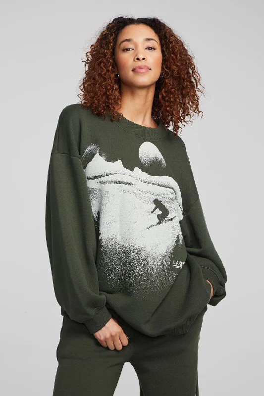 Tahoe Ski Slope Zuma Cotton Pullover Seamless Knit Pullover