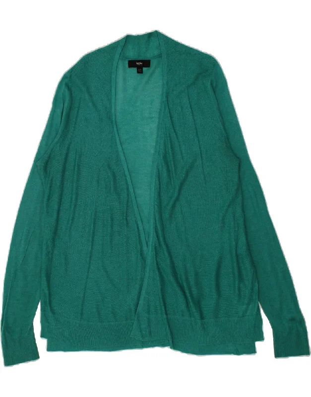 MOSSIMO Womens Longline Cardigan Sweater UK 18 XL Green Acrylic